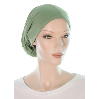 Bamboo Beanieband chemo beanie bandana in green color for women with Cancer