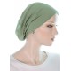 Bonnet de chimio Beanieband en Bambou de couleur vert sage
