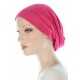 Bamboo Beanieband chemo beanie in raspberry color for women with Cancer