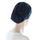 Bamboo Beanieband chemo beanie head wrap in navy blue color for women with Cancer