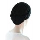 Bamboo Beanieband chemo beanie headwrap in black color for women with Cancer