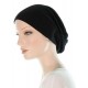 Bamboo Beanieband chemo beanie headwrap in black color for women with Cancer