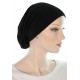 Bamboo Beanieband chemo beanie headwrap in black color for women with Cancer