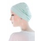 Simply Bamboo chemo beanie in light blue color for women with Cancer