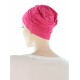 Elegant and Simple bamboo chemo cap in raspberry color for women with Cancer
