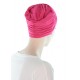 Elegant and Simple bamboo chemo cap in raspberry color for women with Cancer