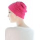 Elegant and Simple bamboo chemo cap in raspberry color for women with Cancer