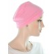 Stretchycap large head chemo cap unisex in pink color for women with Cancer