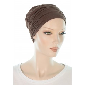 Elegant and Simple Bamboo Chemo Caps in Mocha