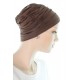 Elegant and Simple bamboo chemo caps in mocha color for women with Cancer