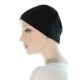 Stretchycap large head chemo caps for men or women black color