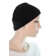 Stretchycap large head chemo caps for men or women black color
