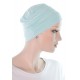 Two Times Bamboo chemo caps in light blue color for women with Cancer