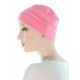 Two Times Bamboo chemo caps in pink sherbet color for women with Cancer