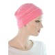 Two Times Bamboo chemo caps in pink sherbet color for women with Cancer