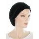 Cool and Trendy cotton chemo hat in black color for women with Cancer