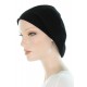 Cool and Trendy cotton chemo hat in black color for women with Cancer