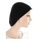 Cool and Trendy cotton chemo hat in black color for women with Cancer