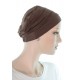 Simply Bamboo chemo hats in mocha color for women with Cancer