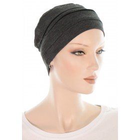 Two Times Bamboo Chemo Hats in Dark Grey
