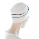Two Times Bamboo chemo headwear in white color for women with Cancer