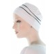Two Times Bamboo chemo headwear in white color for women with Cancer