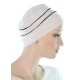 Two Times Bamboo chemo headwear in white color for women with Cancer