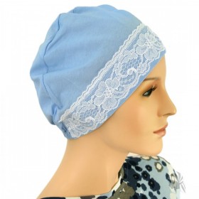 Chemo Night Caps Cotton With Lace