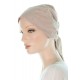 The Classic chemo scarf in taupe color for women with Cancer