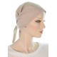 The Classic chemo scarf in taupe color for women with Cancer