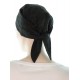 The Classic chemo scarves in black color for women with Cancer