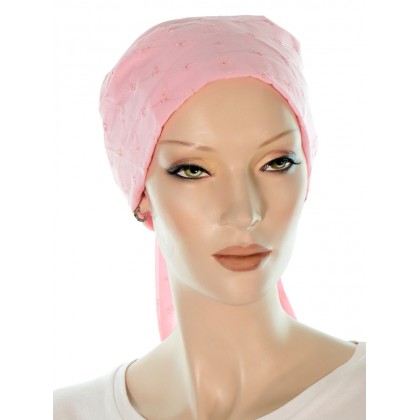 The Classic chemo scarves in pink color for women with Cancer