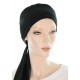 The flexible Bamboo chemo scarves in black color for women with Cancer