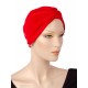 Comfortmix chemo turbans in red color for women with Cancer