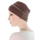 Two Times Bamboo chemotherapy caps in mocha color for women with Cancer