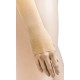 Compression arm sleeve and compression gauntlet for arm and hand Lymphedema with top Silicone band