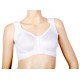 Ready to wear compression bra for use as a Lymphedema garment with side supports and large back