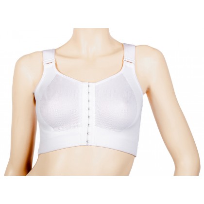 Compression bra to wear as a post surgery bra with soft breathable Microfiber