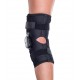 Donjoy hinged knee brace soft fabric with straps in black