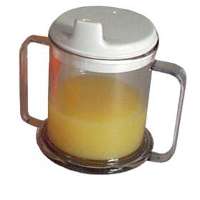 Double Handled Mug With Lid