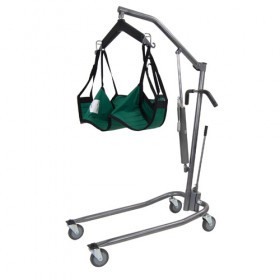 Standard Low Patient Lift Hydraulic for Six Point Cradle - Silver Vein