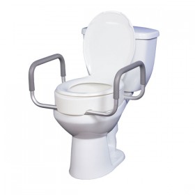 Toilet Seat Riser with Removable Arms - 3.5" Height