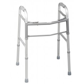 Folding Mobility Walker Two-Button Short Adult 25" to 32"