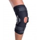 Donjoy hinged knee brace soft fabric with straps in black