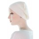 Good Day and Night chemo caps in cream color for women with Cancer