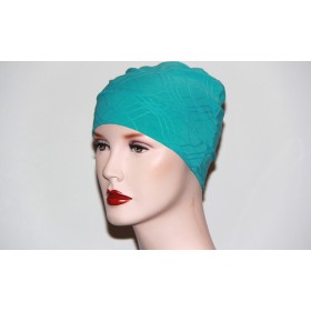 Hand Made Blue Chemo Cap With Flattering Patterns