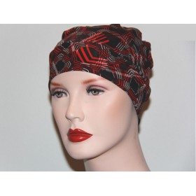 Hand Made Chemo Caps Artistic Geometric Design