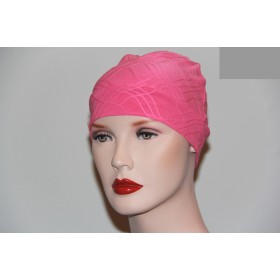 Hand Made Pink Chemo Cap With Flattering Patterns