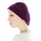 Cool and Trendy cotton hats for cancer patients in purple color for women with Cancer