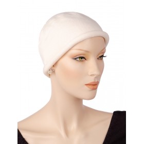 Cuty knitted Cotton Hats For Cancer Patients in White